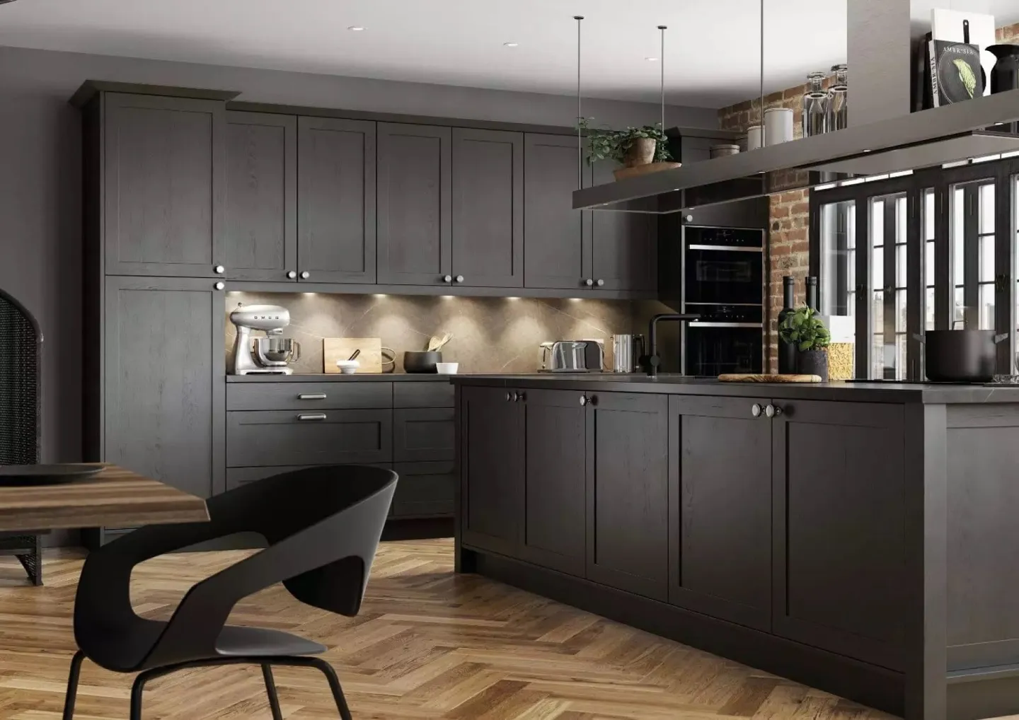 Alku Dark Shaker Kitchen 1