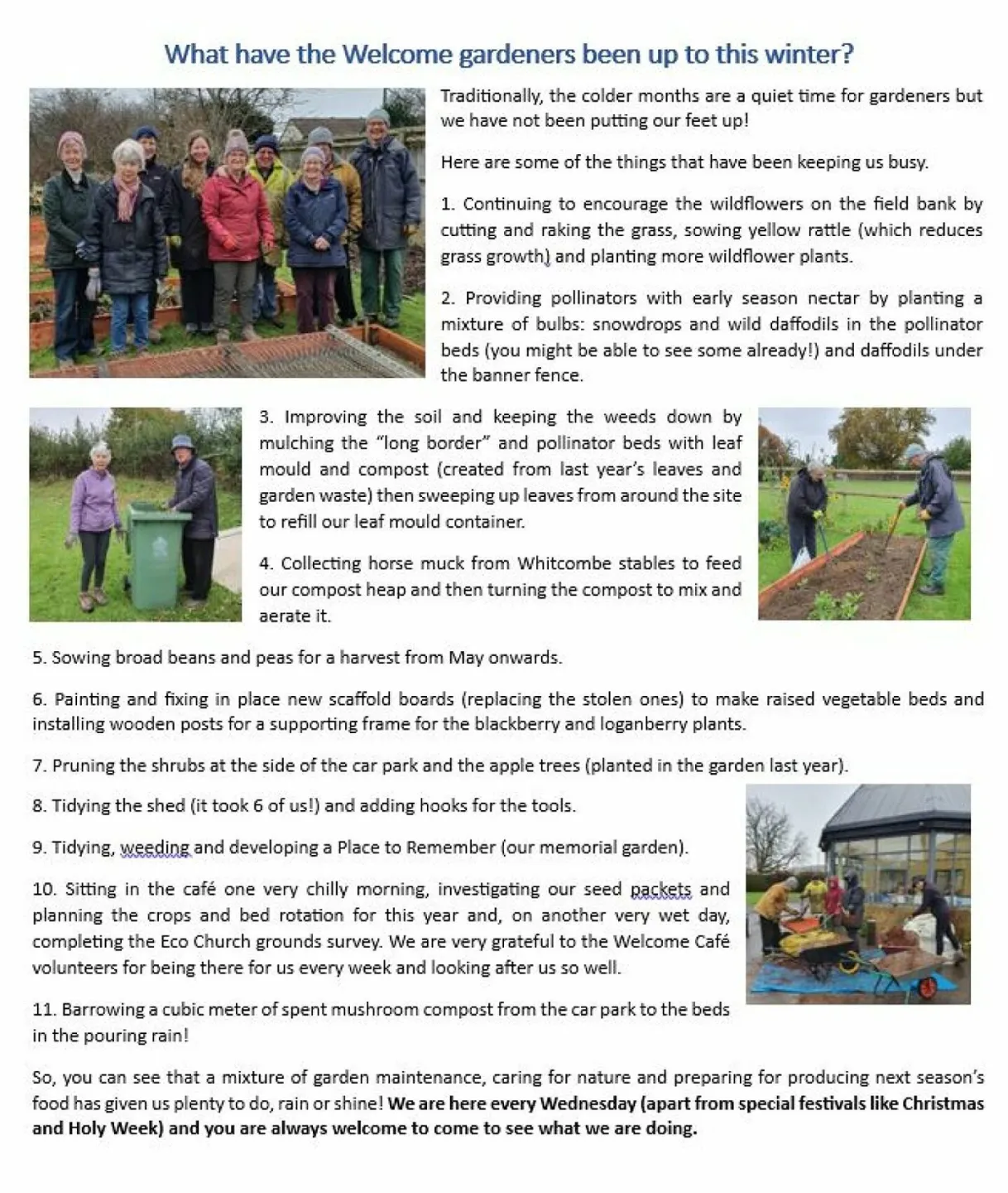 Welcome Garden Update Mar25