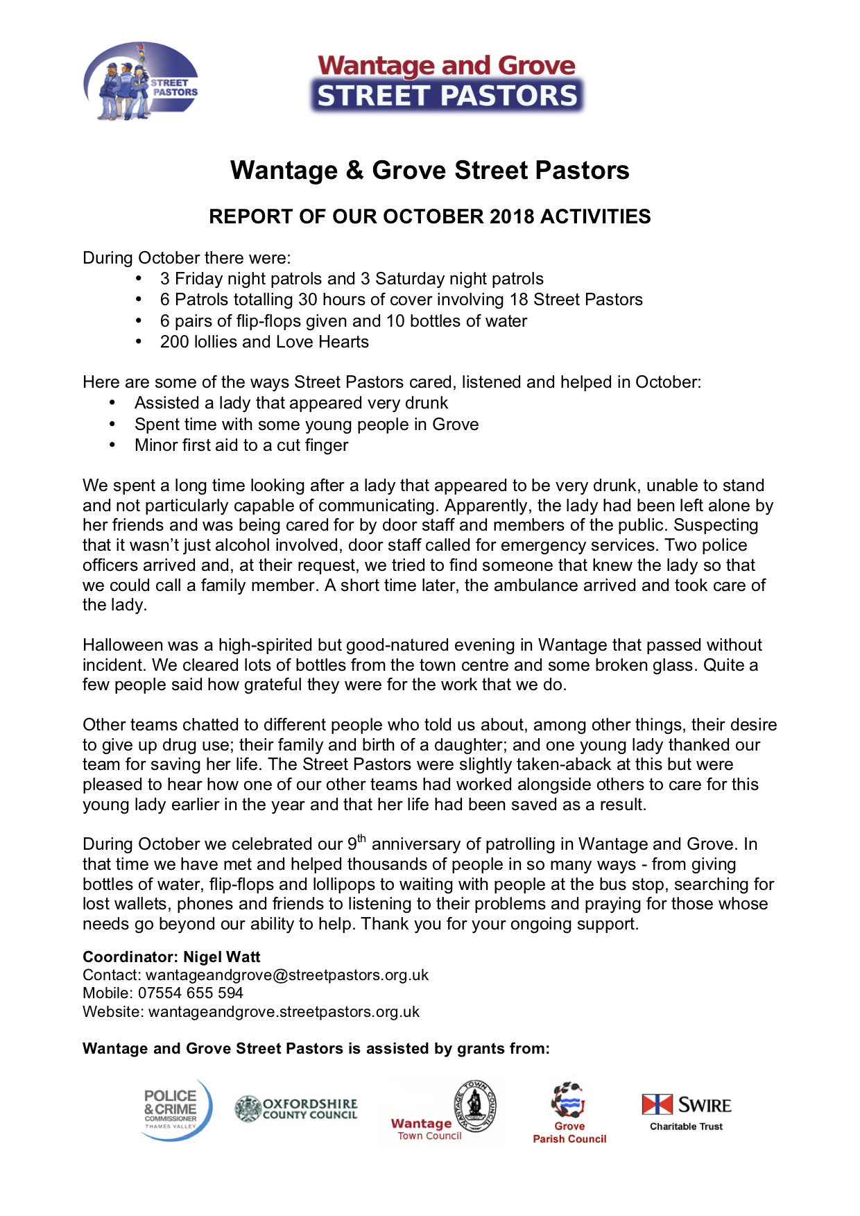WGSP 10 2018 Report