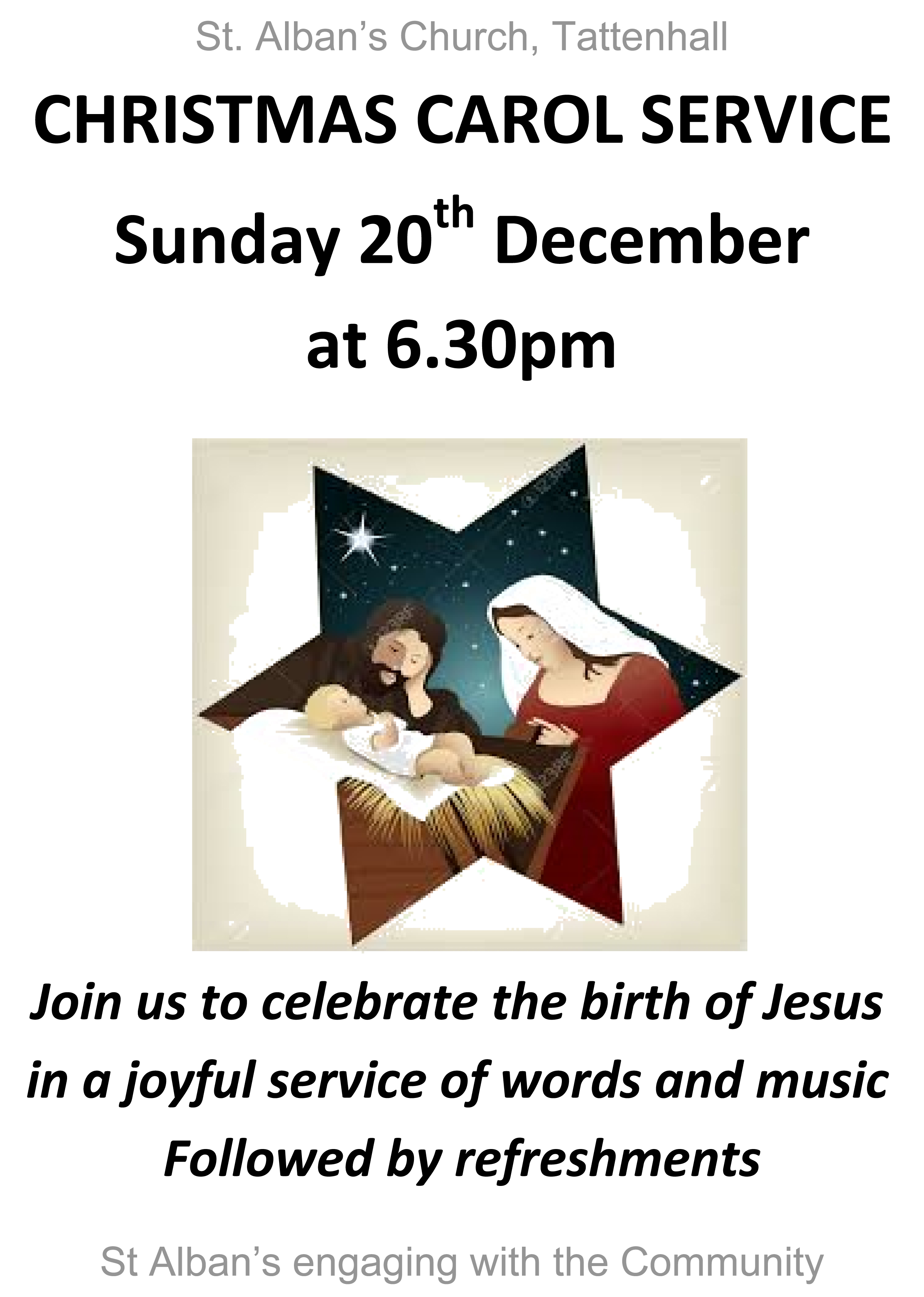 2015 CHRISTMAS CAROL SERVICE 2015