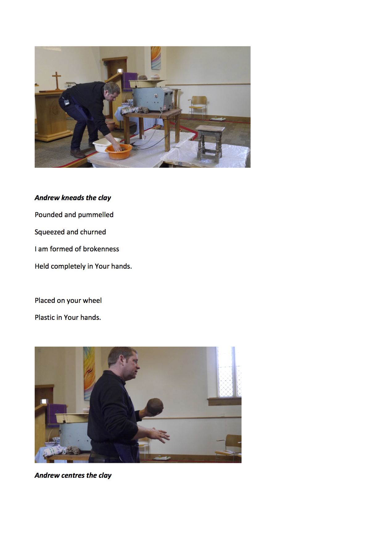 Worship through pottery 2- Poem and Photos