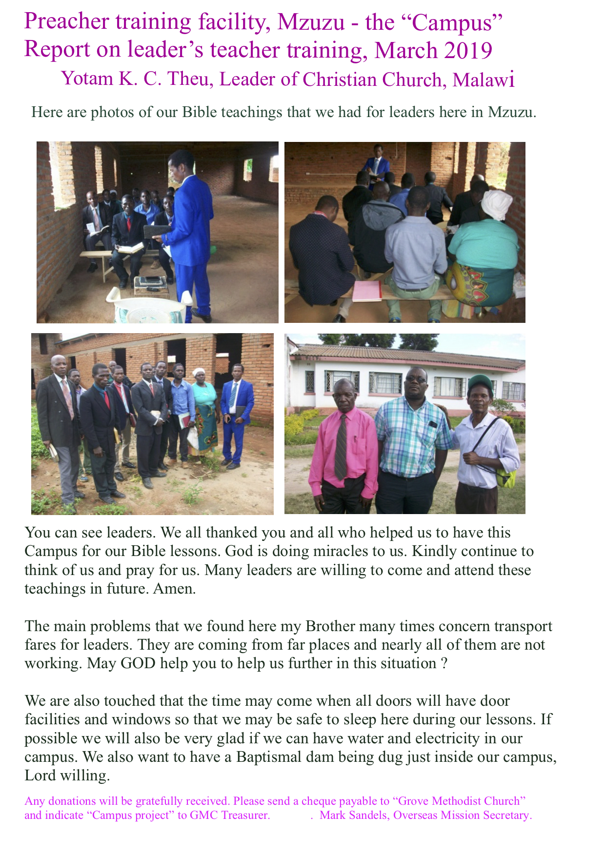 leaders teaching course March 19