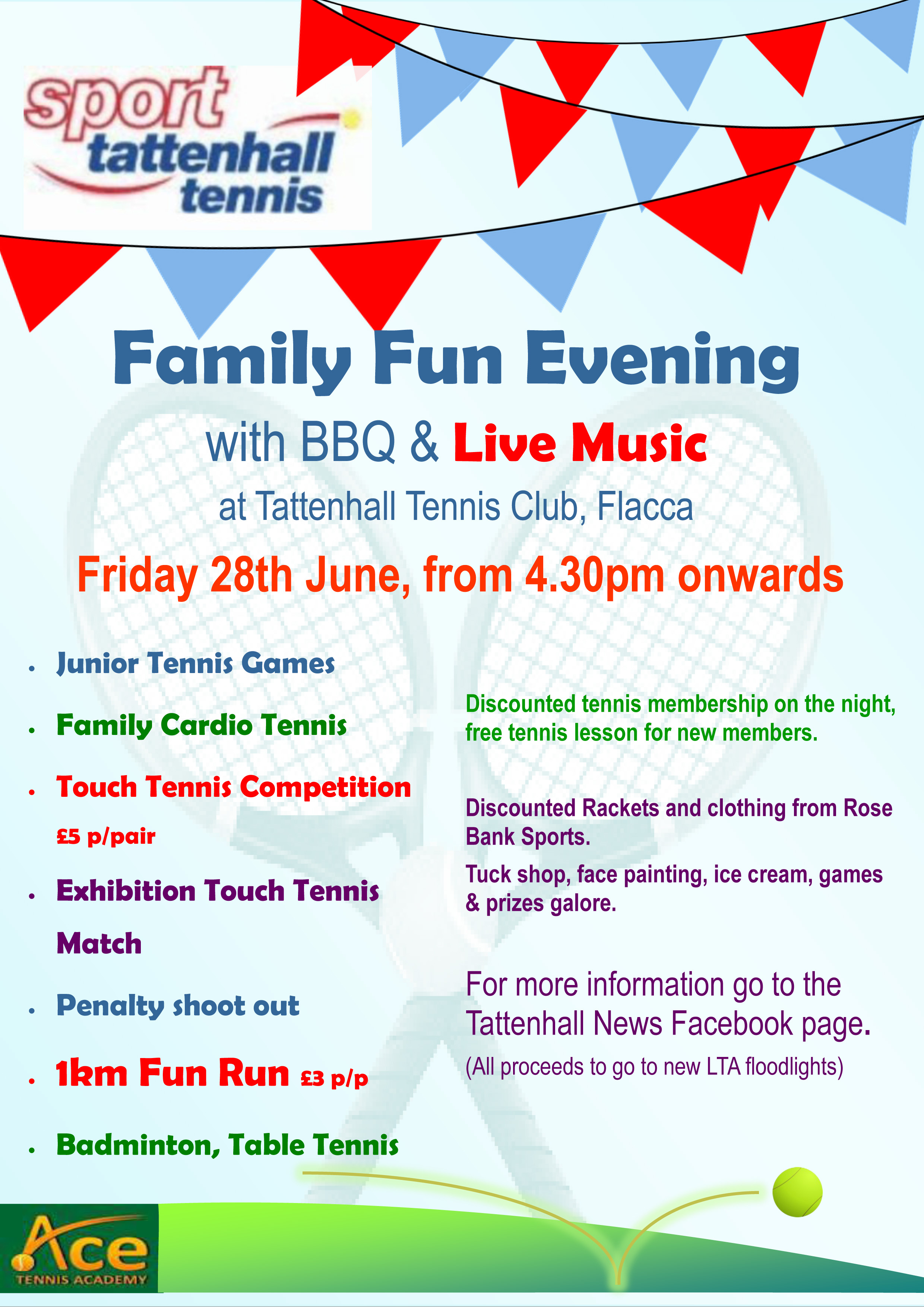Tennis Flyer 28th June 2019