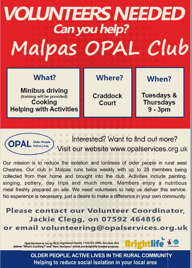 Malpas OPAL volunteers