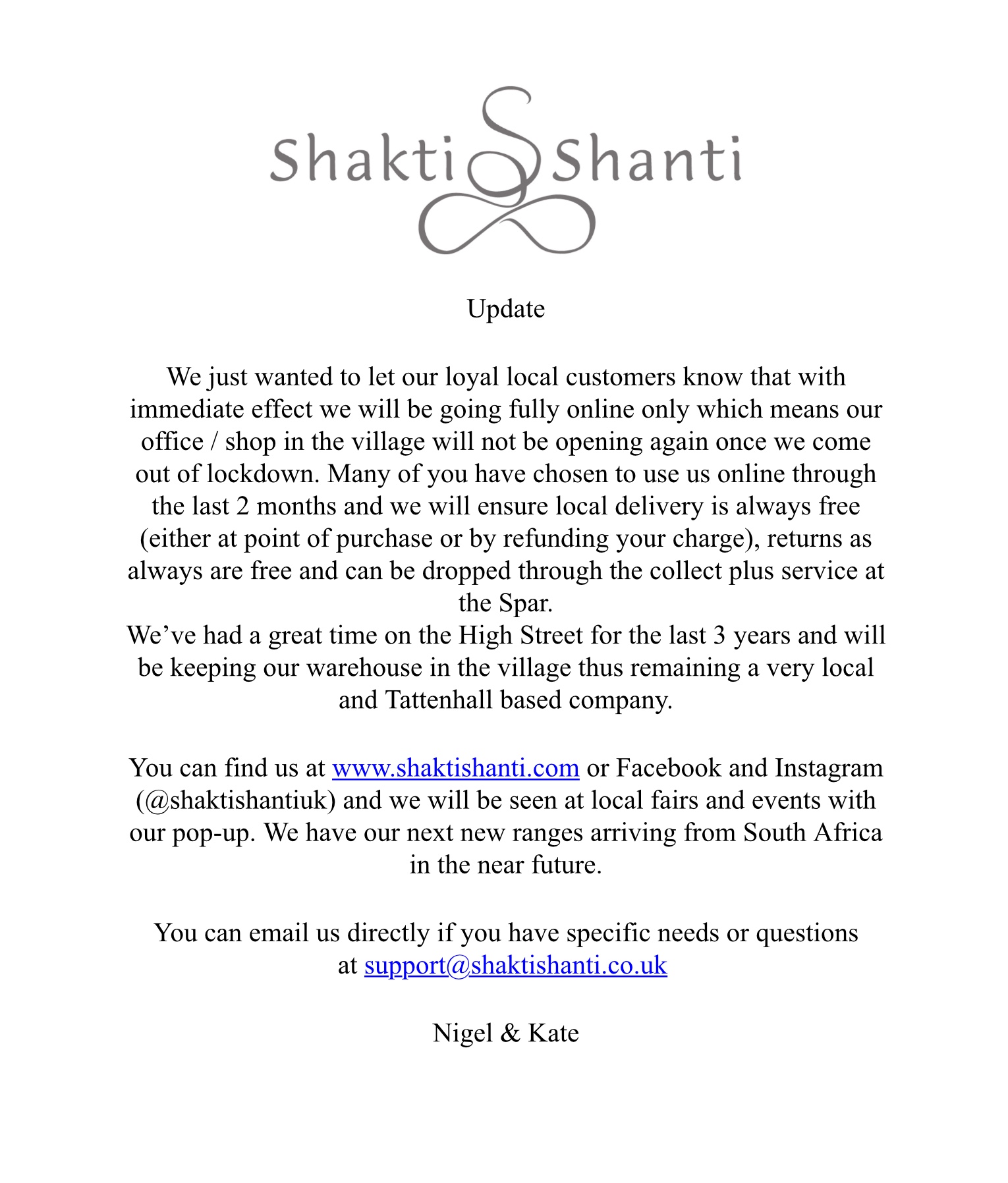 Shakti Shanti News Update