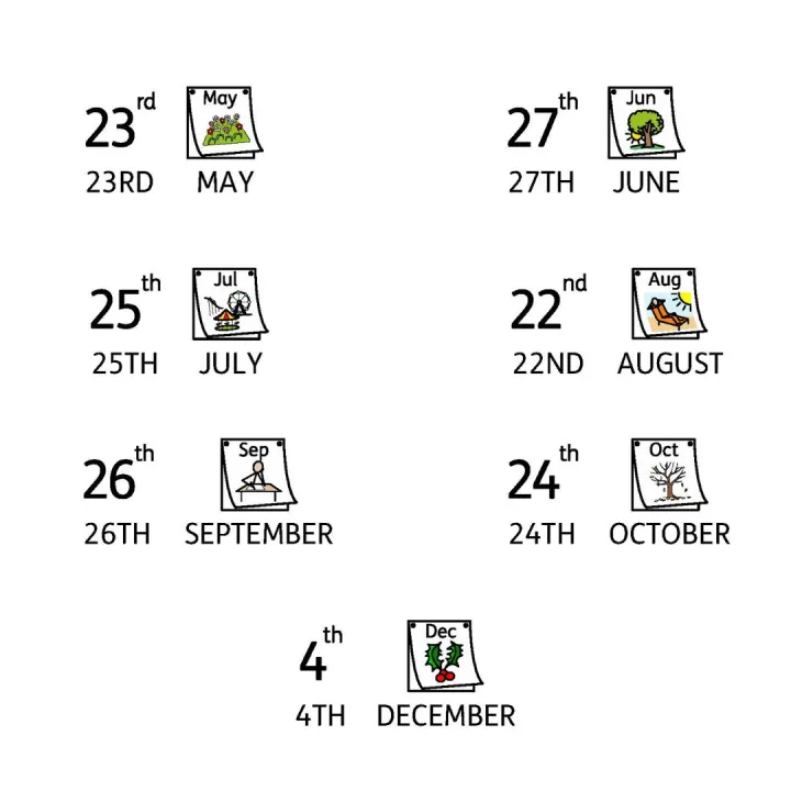 Dates May-December