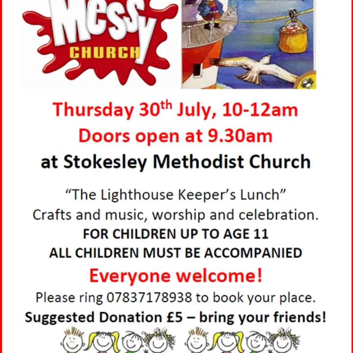 Messy Church Poster &ndash;  30th July 2026