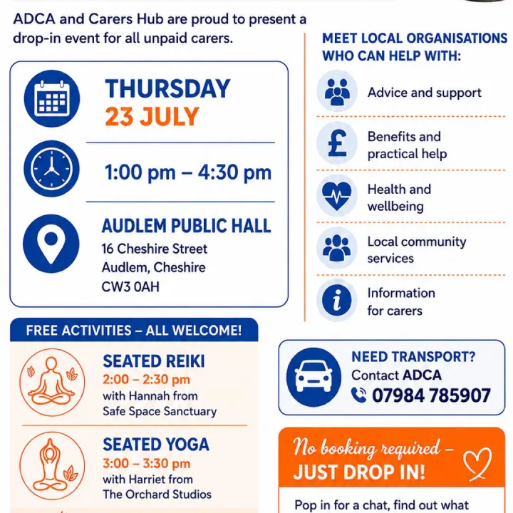 Carers Event Flyer 23rd July