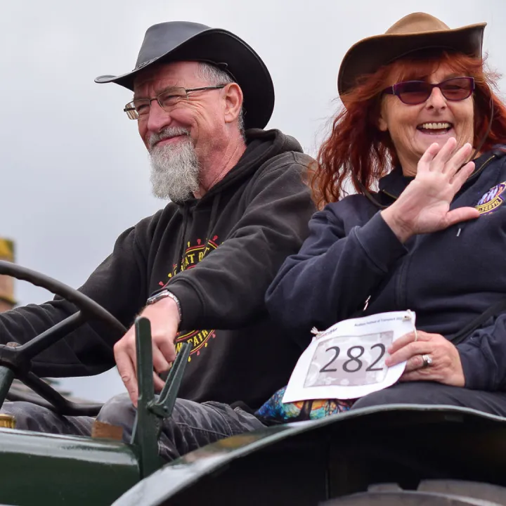 Tractor Owners in The Vehicle Parade