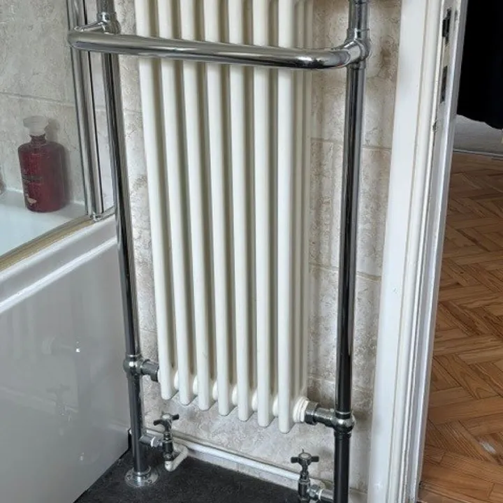 Victorian Style Chrome and White Towel Radiator &ndash; Items for sale