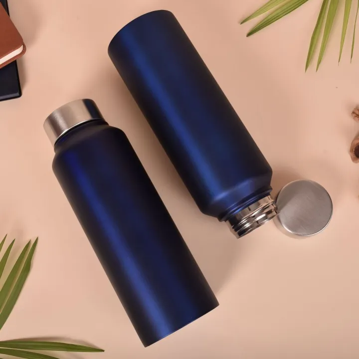 Navy insulated steel water bottles