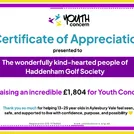 Golf Society Fundraising Cert