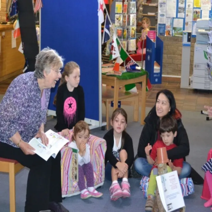 Margaret reads her stories