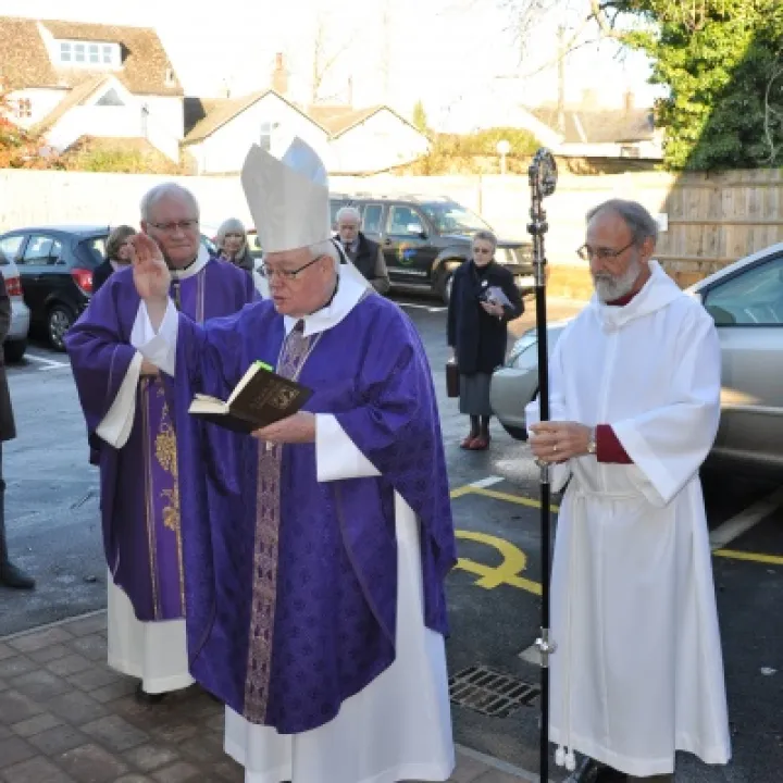 Bishop blesses new room