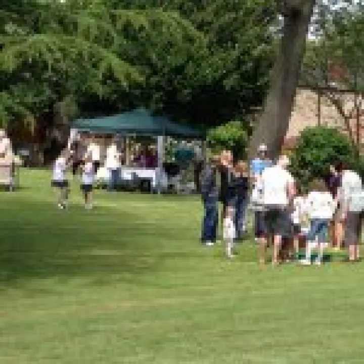 Enjoying the lawn at Dodworth Garden Party