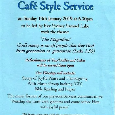 Cafe Style Service &ndash; Jan. 19