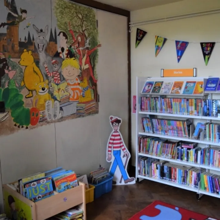SOT children's library   in church
