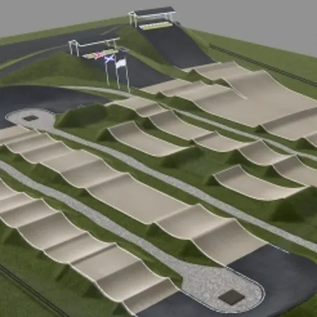 Cumbernauld Combo BMX Track layout