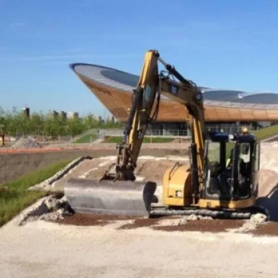 London 2012 Olympic BMX track building