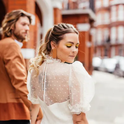 Mackenzie Dress couple walking P