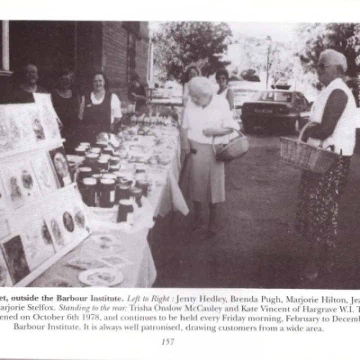 The WI Market at the Barbour Institute.