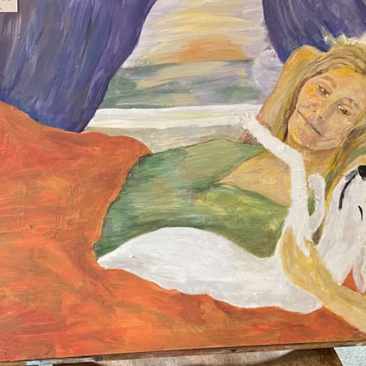 Woman and Dog