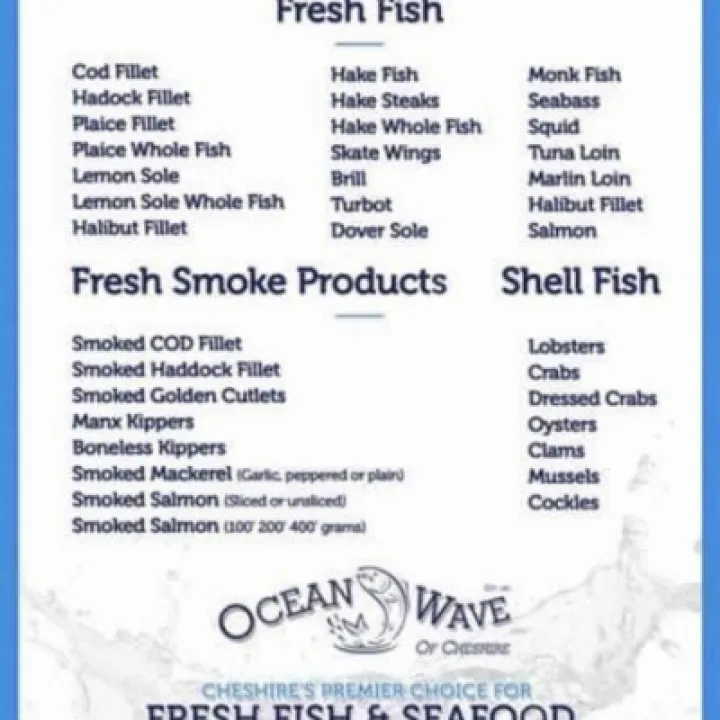 Ocean Wave Menu