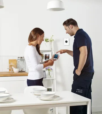 Worcester Bosch Greenstar I Model and installer On phone