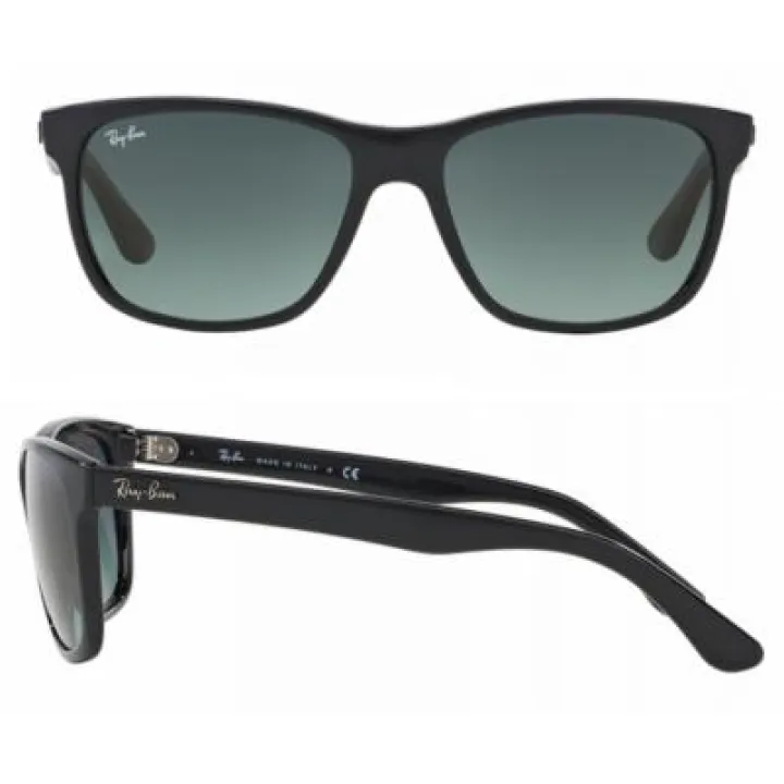 rb4181_601_71_shot2 Ray-Ban RB4181 Shiny Black Gradient Grey Crystal