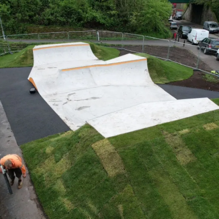 Overview of Padiham skatepark