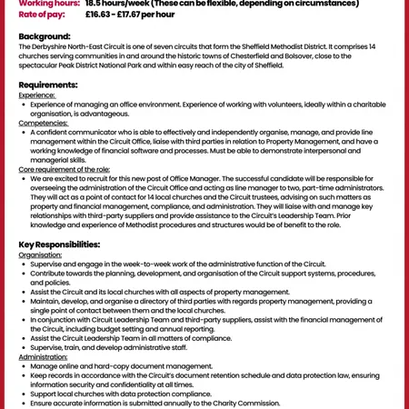 DNEC Office Manager