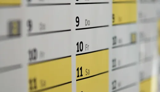 Calendar, dates, schedule