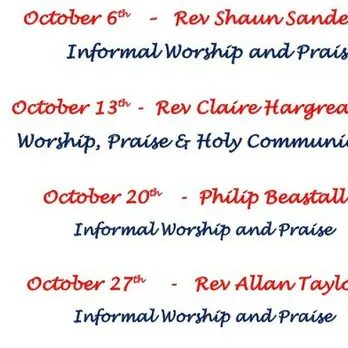 Sunday Services October 2024