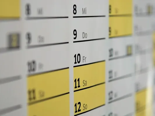 Calendar, dates, schedule