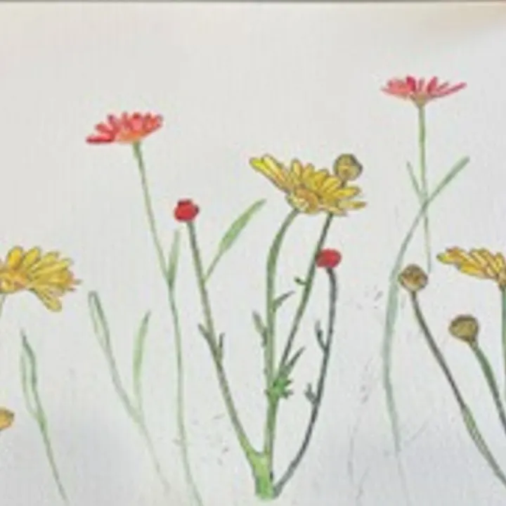 Flowers Painting At Holiday Home July 2025