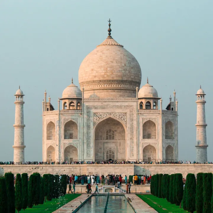 A stunning shot of the Taj Mahal in Agra