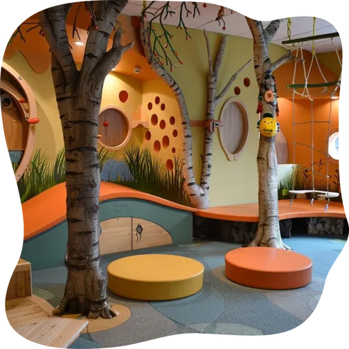 Portrait of Kids in the Magical Wonderland Play Area
