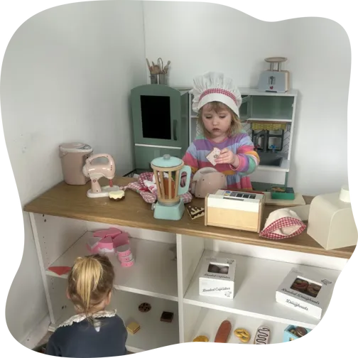 Child Playing in Activity Room