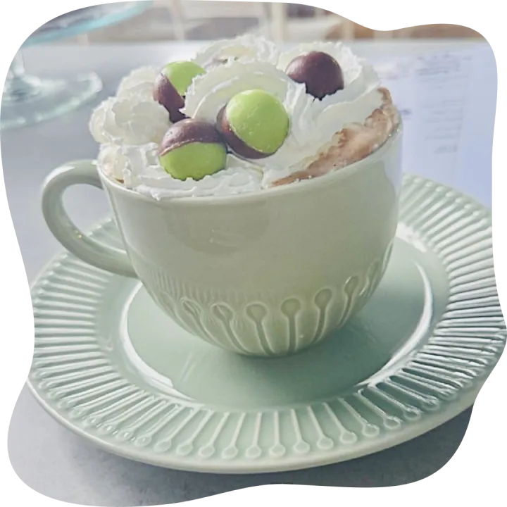 Mint Green Hot Chocolate Cup