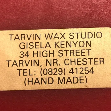 Tarvin Wax Label