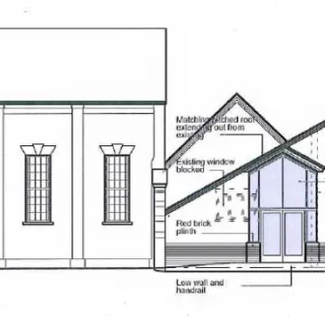Hall Development – Side Elevation