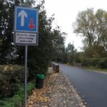 Traffic calming finshed