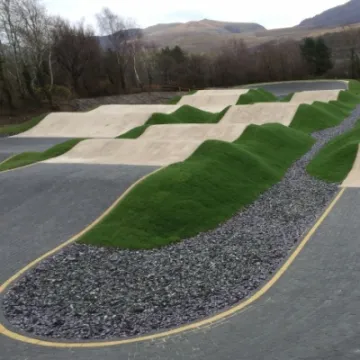 Talysarn BMX Track Wales long view