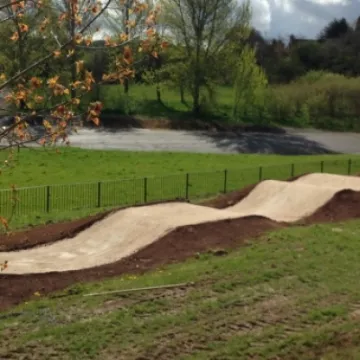 Wombridge Park pump track rollers