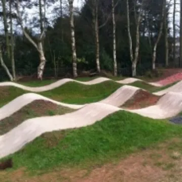 Clark & Kent Skills BMX Pump Track side view