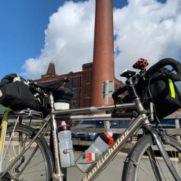 Revd John Kime – in Dibnah Country – Climate Change Cycle Ride