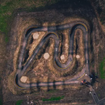 Farnborough pump track layout