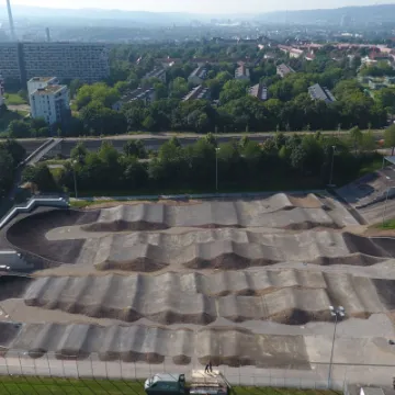 Stuttgart SX BMX track drone view