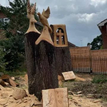 Sculptures with text