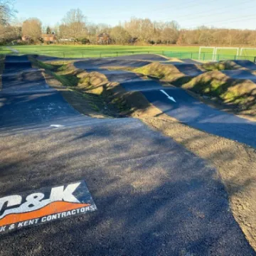 Swanmore pump track C&K logo